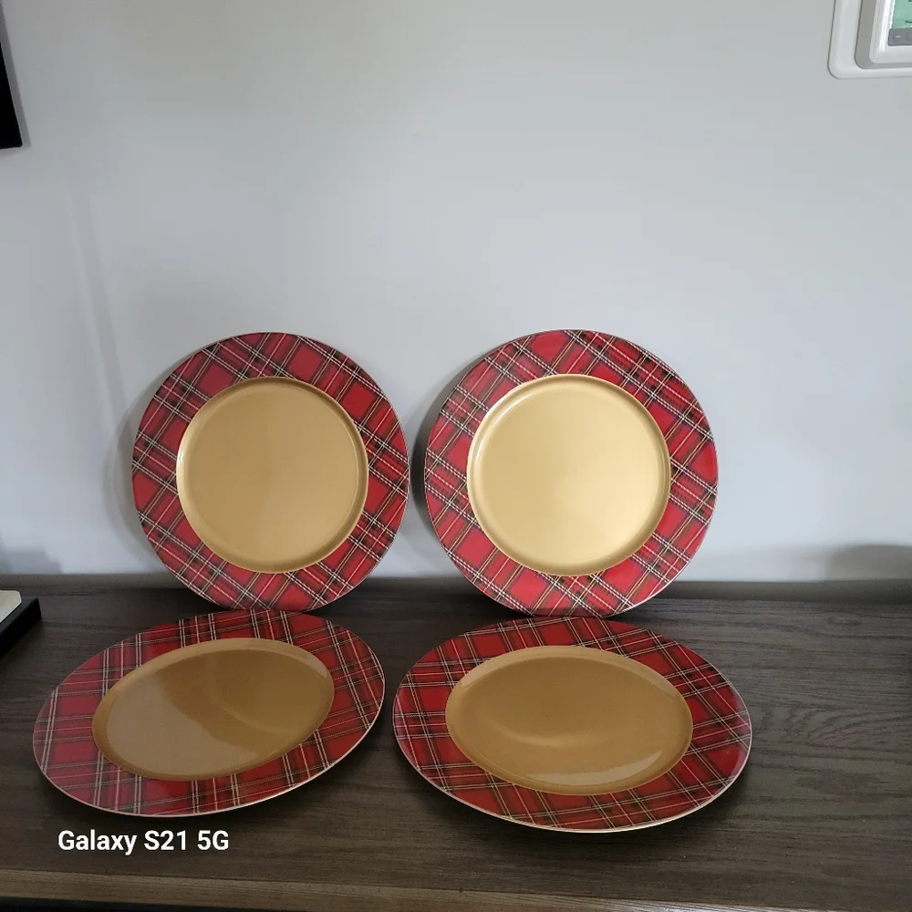 4 (Four) Christmas Chargers - Picture 2 of 4